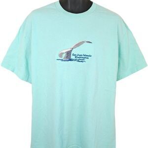 Vintage Orca Killer Whale T Shirt Mens Size XL 90s Y2K San Juan Islands WA